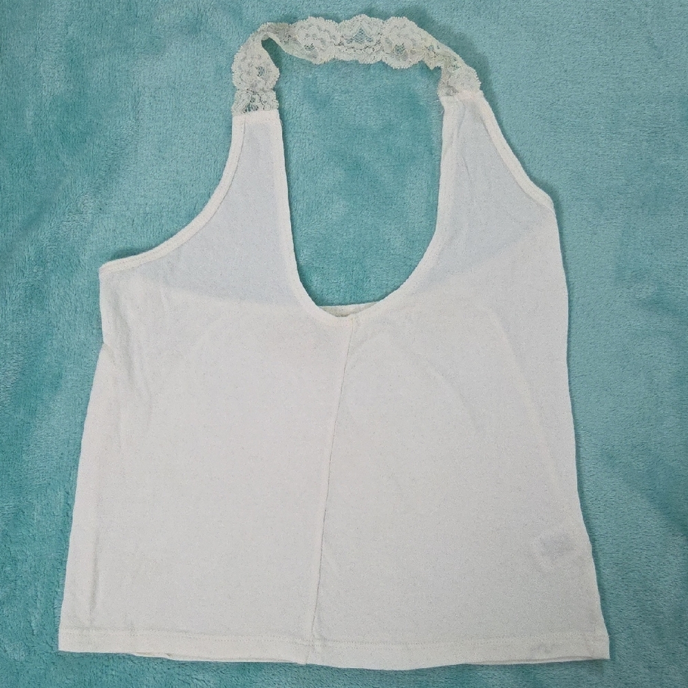 MOUCHETTE, White Lace Trim Tank Top🧿